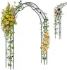 COSTWAY Rosenbogen halbrund, Gartenbogen Metall für Produktbild-Vorschau 1