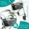ELONEO Rollator d'appartement 54cm de large, pliable et Voir les images du produit 3
