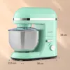 A mint green Klarstein kitchen mixer is shown against a light beige background with dimensions indicated by dotted lines and text. Produktbild-Vorschau