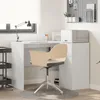 vidaXL Rohový psací stůl se zásuvkami, bílý, 102 x 88 x 75 Náhled obrázku produktu 3
