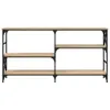 vidaXL Stolik konsola dąb sonoma 150x29x76,5 cm materiał Podgląd zdjęcia produktu 4