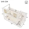 Merax Etagenbett Kinderbett 90x200cm mit Stauraum und Produktbild-Vorschau 13