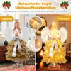COSTWAY Arbre de Noël artificiel 157cm avec figure d'ange, Voir les images du produit 6