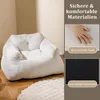 COSTWAY Sitzsack Sessel, Bodensessel mit Samtbezug & Produktbild-Vorschau 7