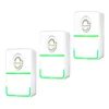 Three white electricity saving boxes are arranged diagonally on a white background. Podgląd zdjęcia produktu