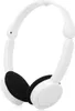 A pair of white over-ear headphones with black ear pads, shown from a slightly angled front view against a white background. Podgląd zdjęcia produktu