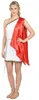 Costume da dea romana da donna bianco-rosso-oro - M Anteprima dell’immagine prodotto 3