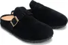 Damen Wildleder Hausschuhe Slippers Klassische Pantoffeln Produktbild-Vorschau 2
