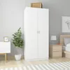 vidaXL Szafa biała 90x52x200 cm materiał drewnopochodny Podgląd zdjęcia produktu 14