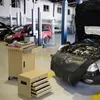 Dílenský vozík COSTWAY 2v1 s kufrem, 8 přihrádek, háčky a Náhled obrázku produktu 2