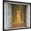 MuchoWow® Gerahmtes Poster Wald - Herbst - Ausblick 40x40 Produktbild-Vorschau 1