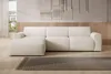 Selsey Bouvi – Ecksofa, Ottomane links, creme, Bouclé Produktbild-Vorschau 2
