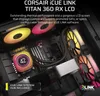 CORSAIR WAK iCUE LINK TITAN 360 RX LCD AIO 360mm Voir les images du produit 12