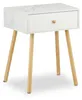 Relaxdays Nachtkastjes, set van 2, met lade, marmerlook en Productafbeelding-voorbeeld 9