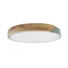 LED Deckenleuchte 36W Rund Holz und Aluminium Ø500 mm CCT Produktbild-Vorschau 7