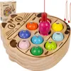 Gioco in legno per bambini: pesca dei pesci Anteprima dell’immagine prodotto 1