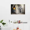 Giallobus - Il bambino e la neve - Banksy - 100L x 70l cm - Anteprima dell’immagine prodotto 5