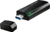 A black TP-LINK Archer T4U WLAN USB Stick with its cap removed, placed on a white background. Produktbild-Vorschau