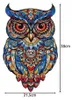 Kruzzel 24551 Dřevěné puzzle sova, 177 dílů, 38 x 21,5 cm Náhled obrázku produktu 4