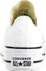 The back view of a white Converse All Star sneaker. Voir les images du produit