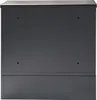 A front view of a dark gray mailbox. Produktbild-Vorschau