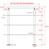 YZNAHRE Edelstahl Treppengeländer 160cm Handlauf Geländer Produktbild-Vorschau 2