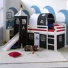 Homestyle4u Detský pirátsky tunel pre podkrovnú posteľ Náhľad obrázku produktu 7