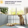 Cama para cachorros Sweiko, con base, fabricada con tejido Vista previa de la imagen del producto 7