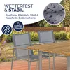 CASARIA® Gartenstuhl 4er Set Armlehnen Stapelbar 160kg Produktbild-Vorschau 2