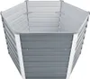 vidaXL Garten-Hochbeet Verzinkter Stahl 129x129x77 cm Grau Produktbild-Vorschau 2
