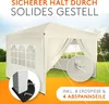 Kronenburg Faltpavillon 3x3m - Wasserfest, UV-Schutz 50+, 4 Produktbild-Vorschau 5