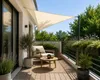 Heimtexland Sonnensegel Garten Terrasse Sonnenschutz Segel Produktbild-Vorschau 6