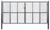 vidaXL Siatkowa brama ogrodowa Ocynkowana stal 400 x 200 cm Podgląd zdjęcia produktu 6
