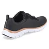 Skechers Flex Appeal 4.0 sportlicher Schnürer Schwarz Produktbild-Vorschau 77