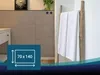 5er Set Duschtuch, 100% Baumwolle, 70x140 cm, weiß Produktbild-Vorschau 5