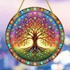 GKA Sonnenfänger Baum des Lebens bunt 15 cm Buntglas Produktbild-Vorschau 1