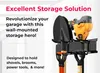Support mural pour outils TOJ – 3 rails avec 6 grands Voir les images du produit 3