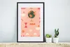MuchoWow® Gerahmtes Poster Globus - Rosa - Pastell 40x60 cm Produktbild-Vorschau 4