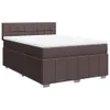 Boxspringbett mit Matratze Dunkelbraun 140x200 cm Stoff Produktbild-Vorschau 1
