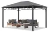 Gartenpavillon 3x4 m Stahldach Hardtop, ohne Seitenteile, Produktbild-Vorschau 1
