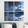 DEQORI Glasbild Echtglas 4x50x50 cm 'Leuchtturm im Produktbild-Vorschau 4
