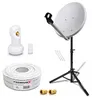 PremiumX Camping Sat Anlage 45cm Antenne Single LNB Produktbild-Vorschau 1