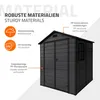ECD Germany Gartenhaus wetterfest 5m³ Kunststoff Gerätehaus Produktbild-Vorschau 6