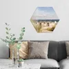 DEQORI Glasbild Echtglas 55x48 cm 'Strandkorbidylle' Produktbild-Vorschau 3