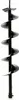 A black auger bit for a drill, shown against a white background. Produktbild-Vorschau