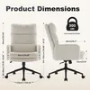 Product dimensions and load capacity of an office chair. Voir les images du produit