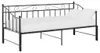 vidaXL Canapé-lit Cadre de lit noir métal 90x200 cm Voir les images du produit 3