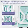 Close-up marketing images of an office chair's lumbar support and backrest features. Produktbild-Vorschau