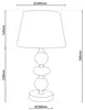 Tischleuchten - Keramik Tischleuchte "ARAGA" H: ca. 36 cm Produktbild-Vorschau 6