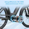 27.5 pouces 20AH E-bike Gris Vélo électrique LCD 75NM Voir les images du produit 12